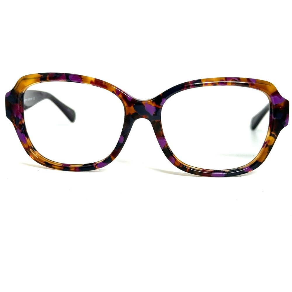 Coach HC 8199 L148 Purple Tortoise Square Eyeglass Frames 56-17-135 533990